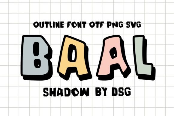 Baal Shadow: The Bold Display Font for Creative Impact