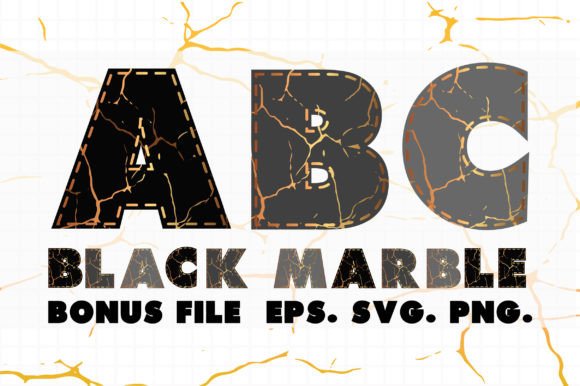 Black Marble: The Golden Accent Font for Unforgettable Designs