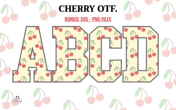 Cherry Font: A Distinctive Type for Patriotic & Traditional Design