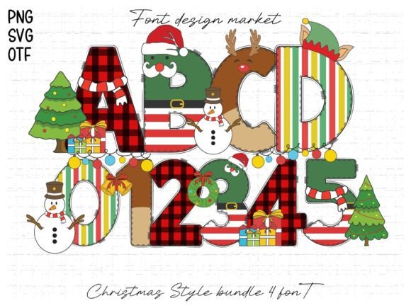 Christmas Style: A Festive Color Font for Your Holiday Designs