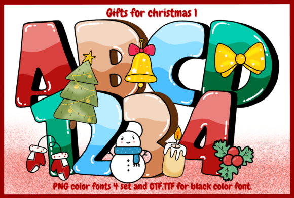 Gifts for Christmas 1: A Festive Font for Holiday Designs