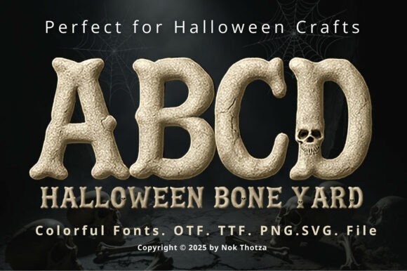 Halloween Bone Yard: The Typeface That Brings Your Spooky Visions to Life