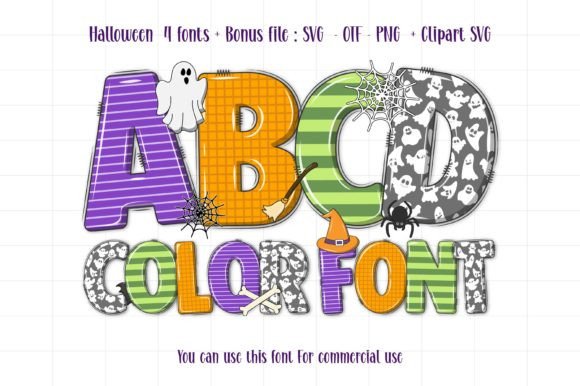 Halloween Set: A Playful Font for Whimsical Spookiness