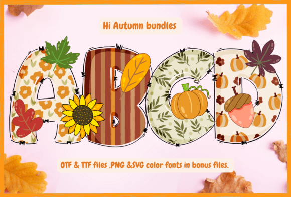Hi Autumn: A Decorative Font for Seasonal Design