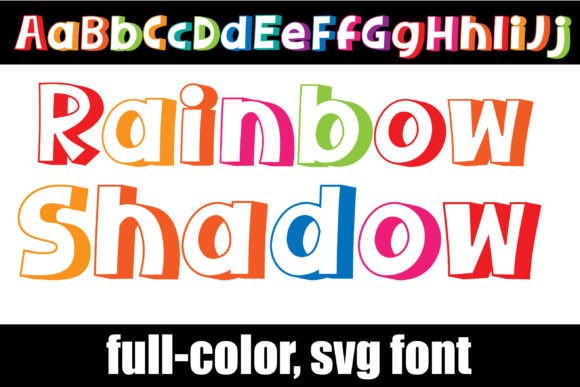 Rainbow Shadow: Injecting Vibrant Energy into Modern Typography