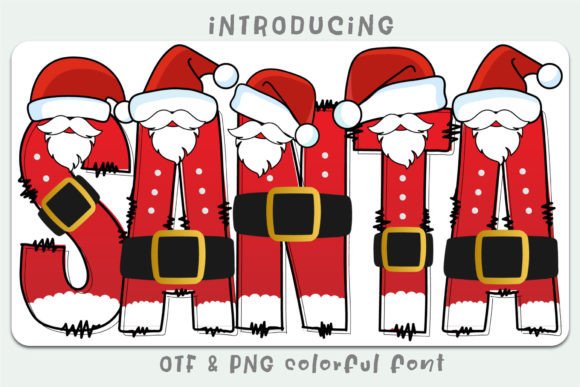 Santa: A Festive Color Font for Holiday Magic