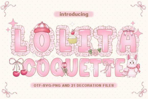 The Sweet Allure of the Lolita Coquette Typeface