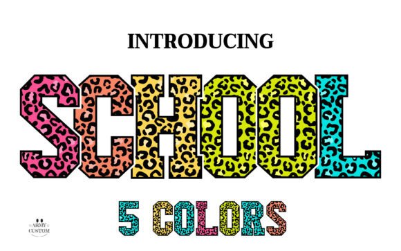 Unleash Your Wild Side: The Leopardcolorful Yellow Typeface