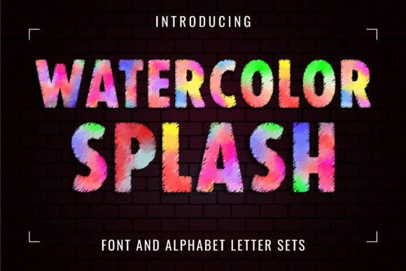 Watercolor Splash: A Font That Paints a Vibrant Picture