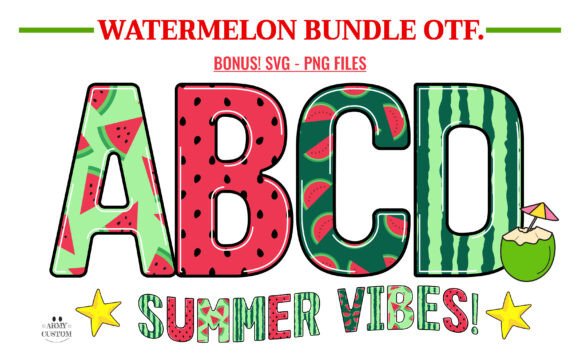 Watermelon Bundle: Fresh Typography for Modern Brands