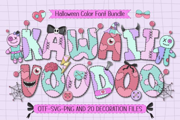 When Spooky Meets Sweet: Exploring Kawaii Voodoo Font