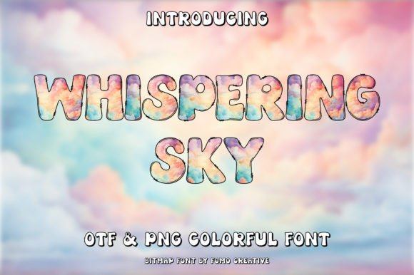 Whispering Sky: The Color Font That Speaks Volumes