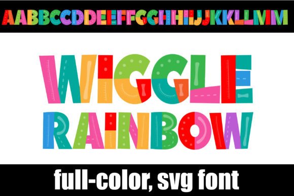 Wiggle-Rainbow: A Color Font for Playful, Eye-Catching Design